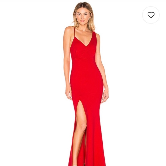 Revolve Negroni Gown in Red - Picture 1 of 5